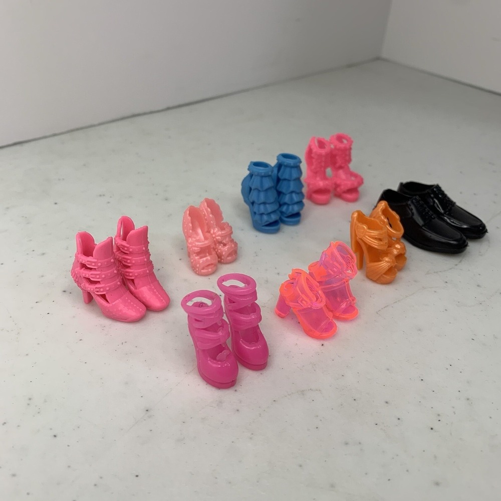 Lot of 8 Pairs Barbie & Ken Doll Shoes Fashion Doll Accessories - Picture 4 of 4